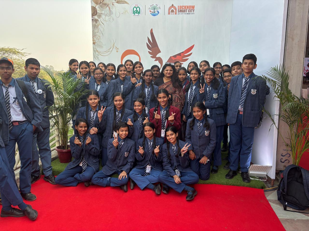 Students celebrating academic success